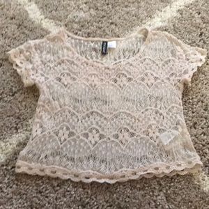 Lace crop top